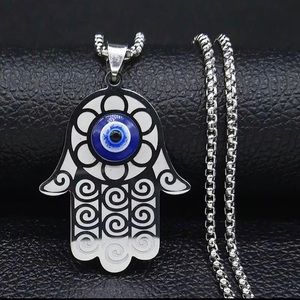 Sterling silver evil eye 🪬 necklace